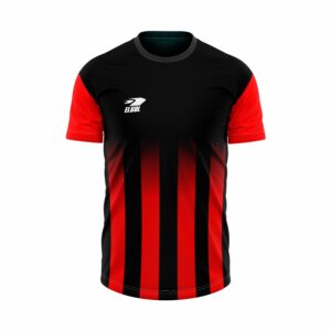 camiseta futbol/entrenamiento roja bastones