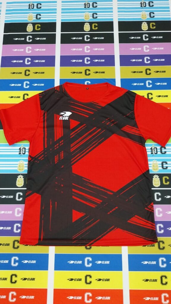 camiseta entrenamiento/ futbol roja LIN