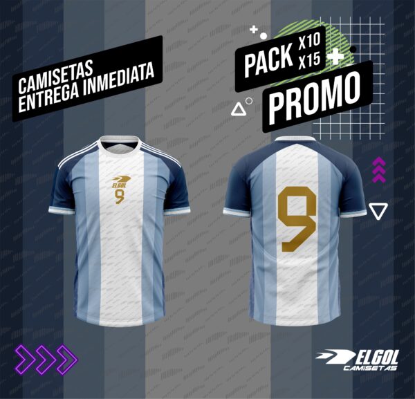 Pack camiseta x 10 uni.